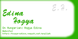 edina hogya business card